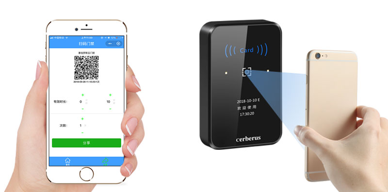 動(dòng)態(tài)二維碼門禁開(kāi)門